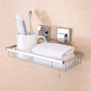 Modern Bathroom Suction Cup Basket